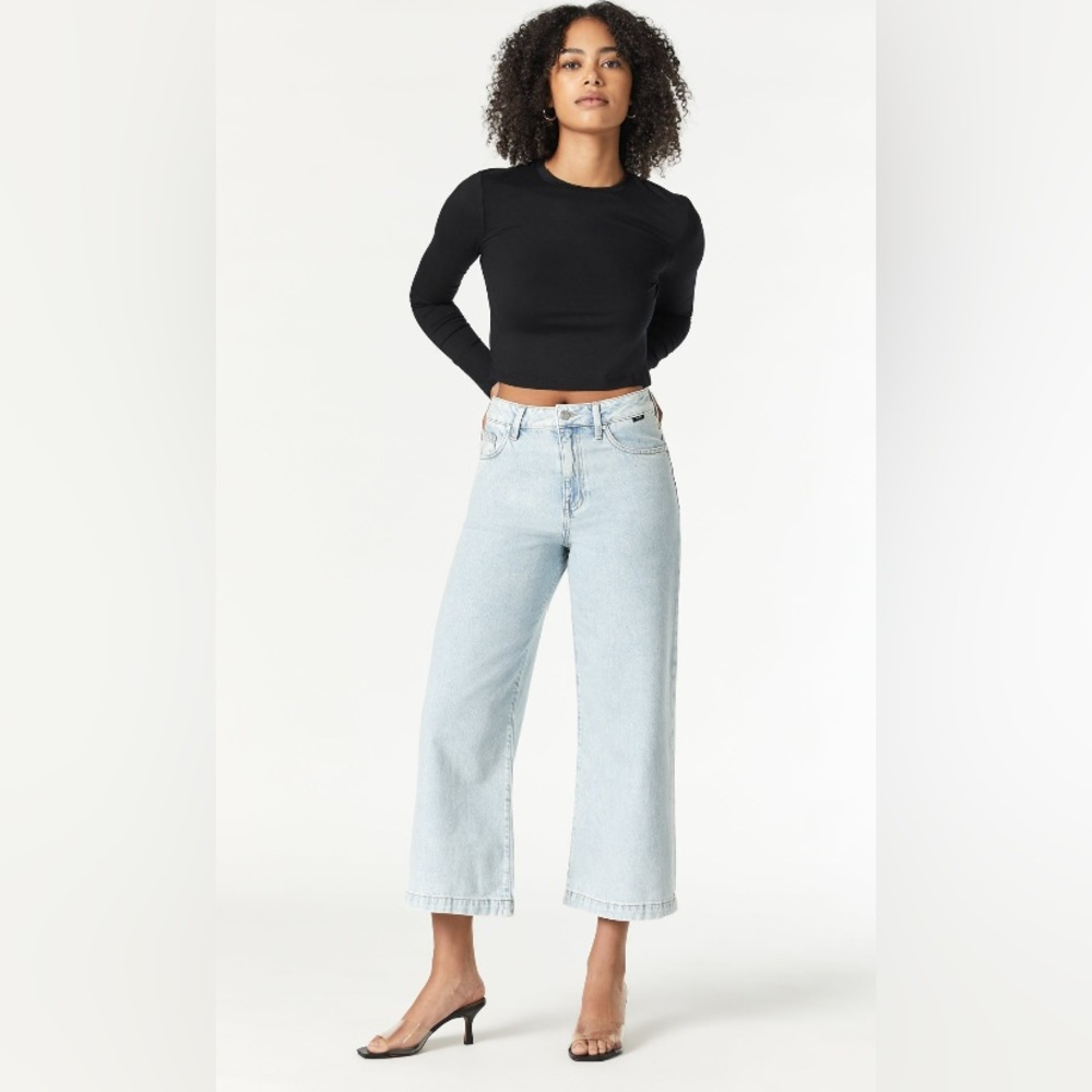 Wide leg rinse wash jeans - Picture 2 of 5